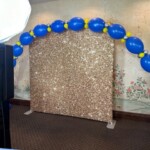 Photo Booth with gold background